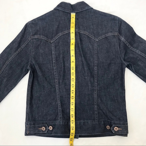 Gap Stretch Denim Trucker Jean Jacket Dark Wash - Picture 6 of 8